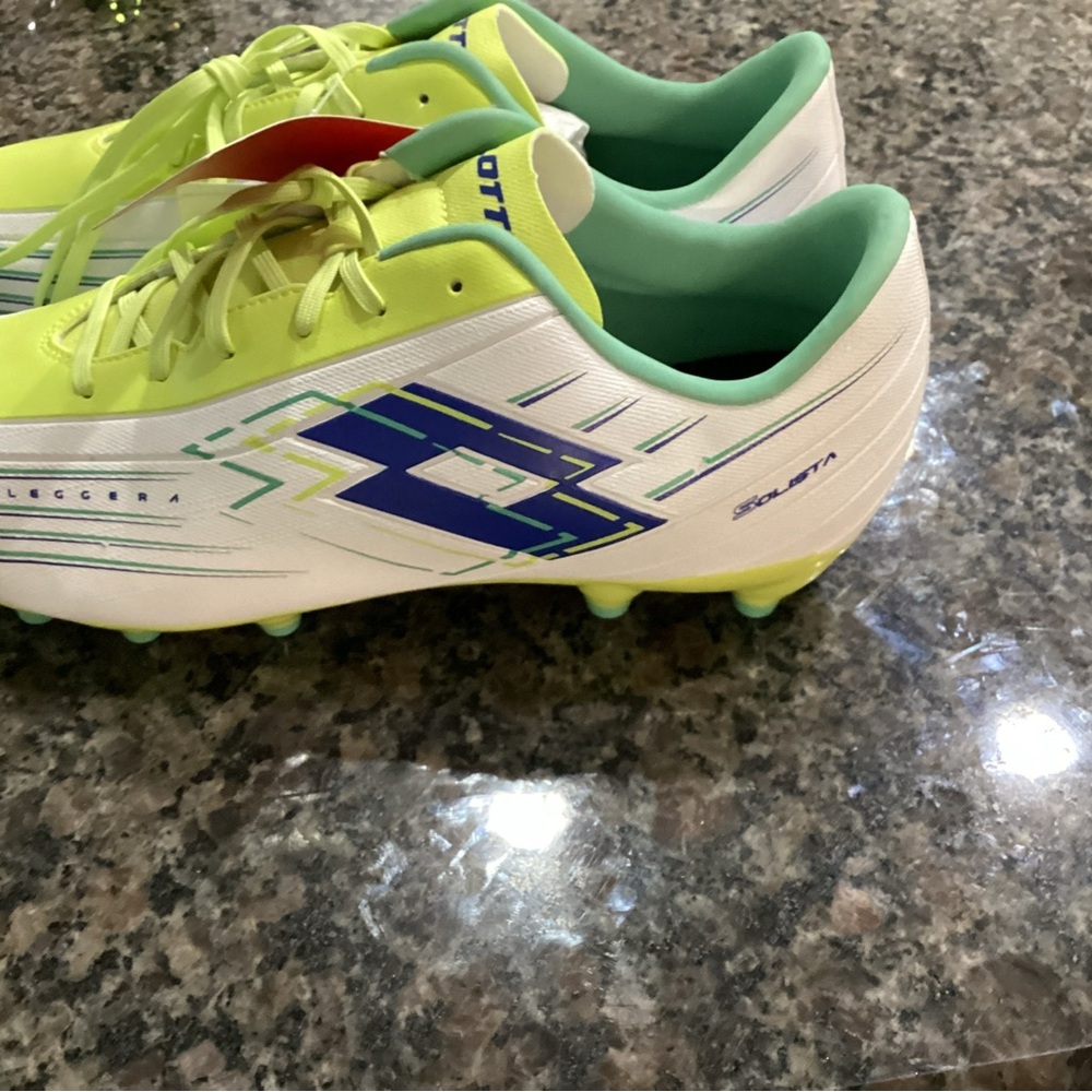 OTTO Men's Athletic Shoes - White, Blue, and Green